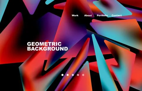 Broken pieces abstract background. Trendy background for your landing page Stock Illustration