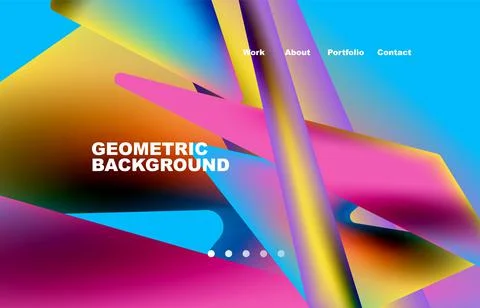 Broken pieces abstract background. Trendy background for your landing page Stock Illustration