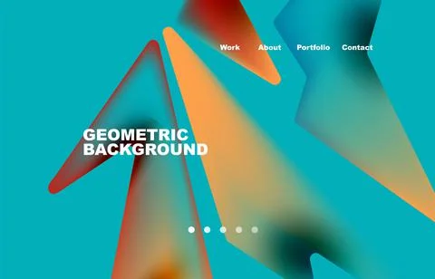 Broken pieces abstract background. Trendy background for your landing page Stock Illustration
