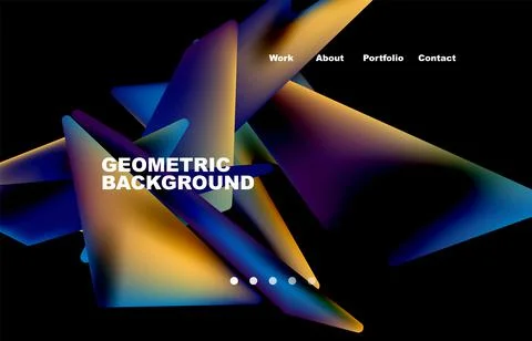 Broken pieces abstract background. Trendy background for your landing page Stock Illustration