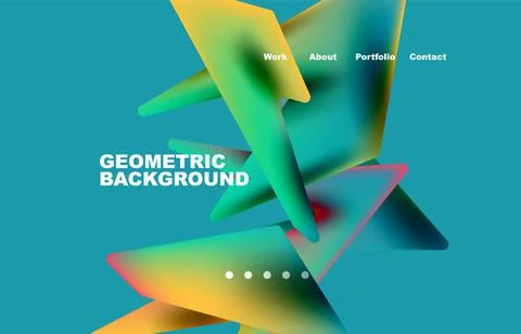 Broken pieces abstract background. Trendy background for your landing page 스톡 일러스트