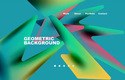 Broken pieces abstract background. Trendy background for your landing page Stock Illustration