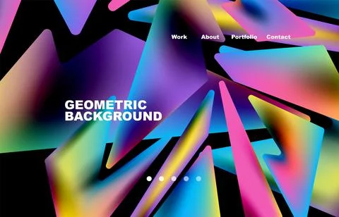 Broken pieces abstract background. Trendy background for your landing page Illustrazione stock