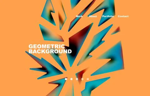 Broken pieces abstract background. Trendy background for your landing page 스톡 일러스트