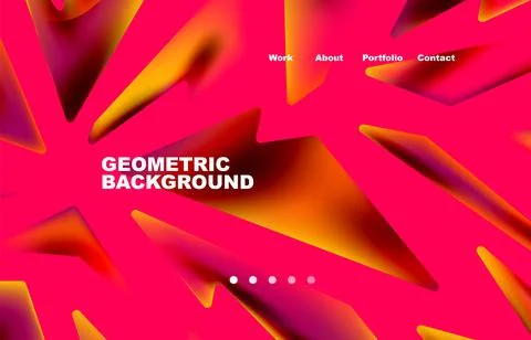 Broken pieces abstract background. Trendy background for your landing page Illustrazione stock