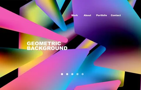 Broken pieces abstract background. Trendy background for your landing page Illustrazione stock
