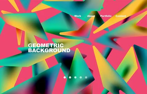 Broken pieces abstract background. Trendy background for your landing page 스톡 일러스트