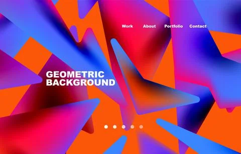Broken pieces abstract background. Trendy background for your landing page Stock Illustration