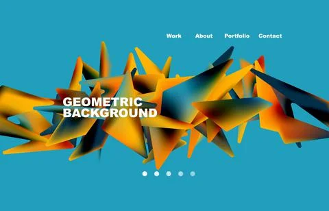 Broken pieces abstract background. Trendy background for your landing page 스톡 일러스트