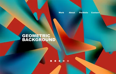 Broken pieces abstract background. Trendy background for your landing page 스톡 일러스트