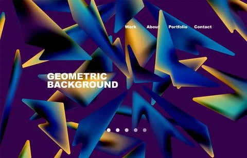 Broken pieces abstract background. Trendy background for your landing page 스톡 일러스트