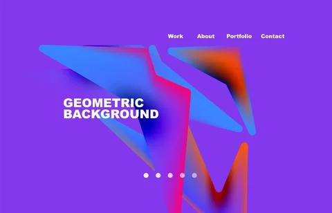 Broken pieces abstract background. Trendy background for your landing page Stock Illustration