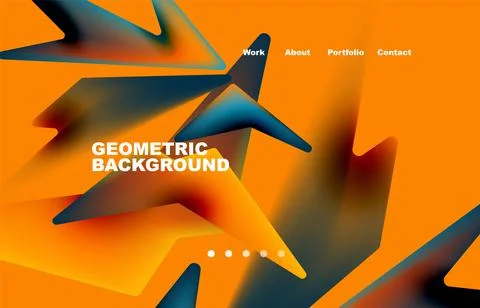 Broken pieces abstract background. Trendy background for your landing page Illustrazione stock