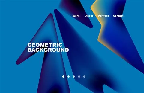 Broken pieces abstract background. Trendy background for your landing page Stock Illustration