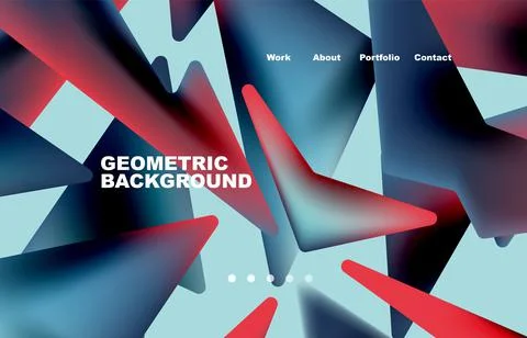 Broken pieces abstract background. Trendy background for your landing page Stock Illustration