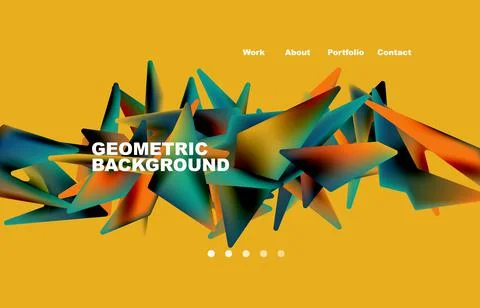 Broken pieces abstract background. Trendy background for your landing page Stock Illustration