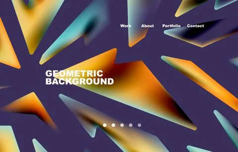 Broken pieces abstract background. Trendy background for your landing page Illustrazione stock