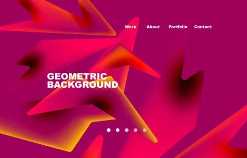 Broken pieces abstract background. Trendy background for your landing page Illustrazione stock