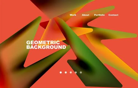 Broken pieces abstract background. Trendy background for your landing page 스톡 일러스트