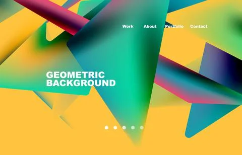 Broken pieces abstract background. Trendy background for your landing page Illustrazione stock