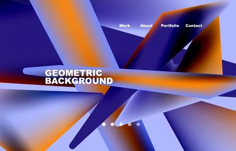 Broken pieces abstract background. Trendy background for your landing page Stock Illustration