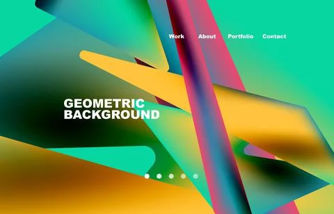 Broken pieces abstract background. Trendy background for your landing page Illustrazione stock
