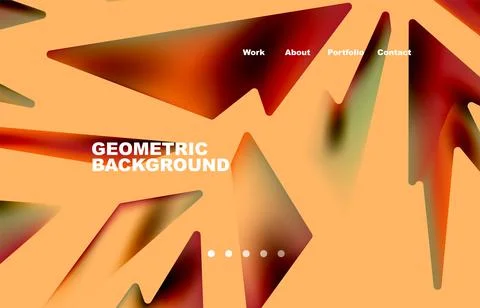 Broken pieces abstract background. Trendy background for your landing page Illustrazione stock