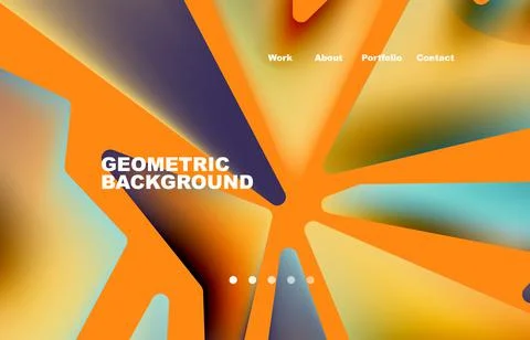 Broken pieces abstract background. Trendy background for your landing page Illustrazione stock