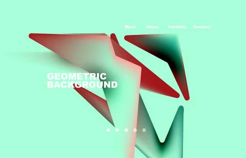 Broken pieces abstract background. Trendy background for your landing page Illustrazione stock