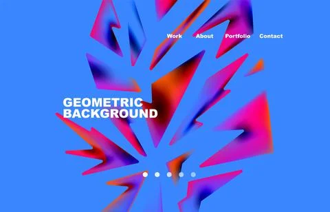 Broken pieces abstract background. Trendy background for your landing page 스톡 일러스트