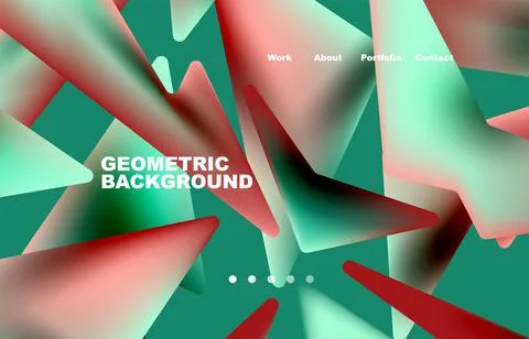 Broken pieces abstract background. Trendy background for your landing page Illustrazione stock