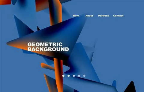 Broken pieces abstract background. Trendy background for your landing page Illustrazione stock