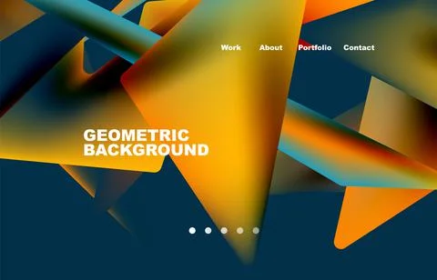 Broken pieces abstract background. Trendy background for your landing page Stock Illustration