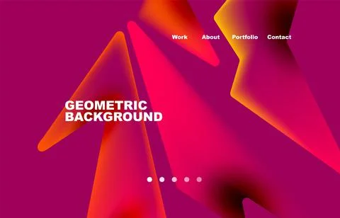 Broken pieces abstract background. Trendy background for your landing page Stock Illustration
