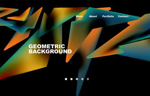 Broken pieces abstract background. Trendy background for your landing page Stock Illustration