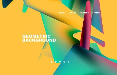 Broken pieces abstract background. Trendy background for your landing page 스톡 일러스트