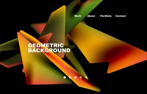Broken pieces abstract background. Trendy background for your landing page Stock Illustration
