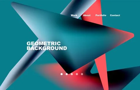 Broken pieces abstract background. Trendy background for your landing page Stock Illustration