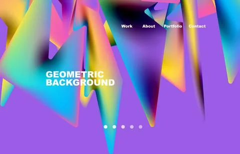 Broken pieces abstract background. Trendy background for your landing page 스톡 일러스트