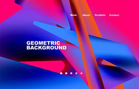 Broken pieces abstract background. Trendy background for your landing page 스톡 일러스트