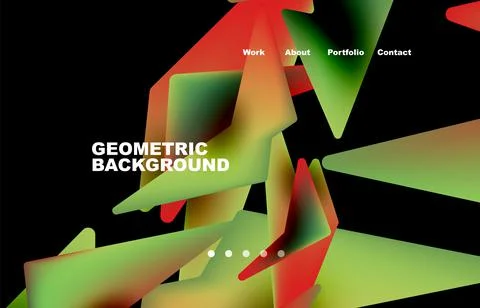 Broken pieces abstract background. Trendy background for your landing page Illustrazione stock
