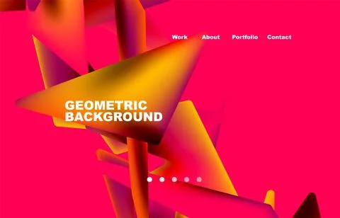 Broken pieces abstract background. Trendy background for your landing page 스톡 일러스트