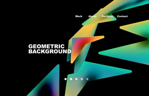 Broken pieces abstract background. Trendy background for your landing page 스톡 일러스트