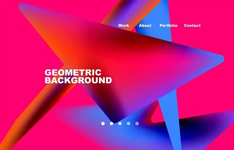 Broken pieces abstract background. Trendy background for your landing page Illustrazione stock
