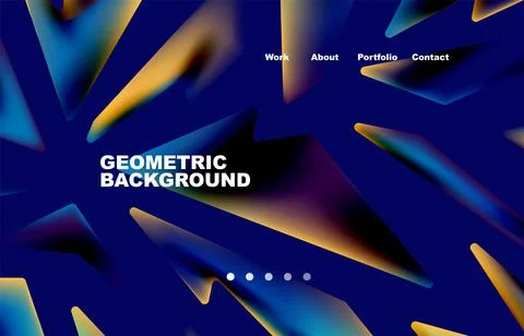 Broken pieces abstract background. Trendy background for your landing page Illustrazione stock