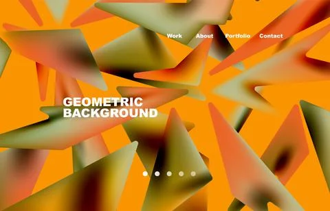 Broken pieces abstract background. Trendy background for your landing page Stock Illustration