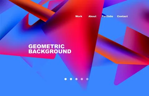 Broken pieces abstract background. Trendy background for your landing page 스톡 일러스트