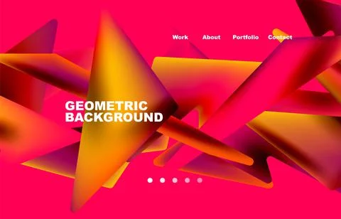 Broken pieces abstract background. Trendy background for your landing page 스톡 일러스트