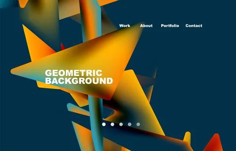 Broken pieces abstract background. Trendy background for your landing page Stock Illustration