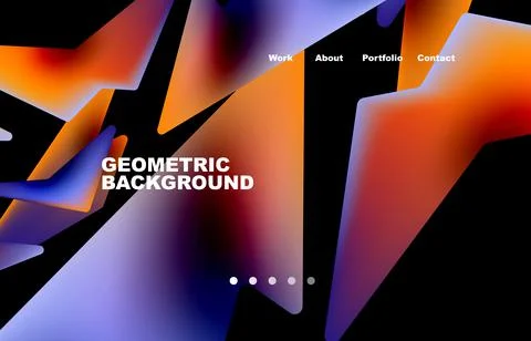 Broken pieces abstract background. Trendy background for your landing page Stock Illustration